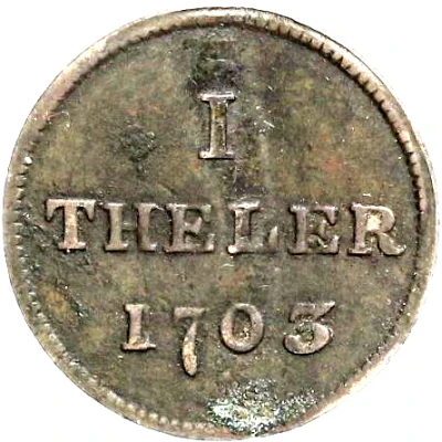 1 Theler "Judenpfennig" back