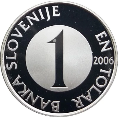 1 Tolar Silver front