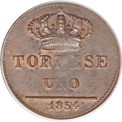 1 Tornese - Ferdinando II back