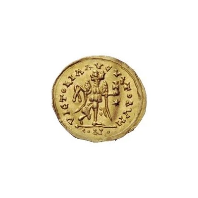 1 Tremissis - Baduila / In the name of Anastasius I, 491-518 Ticinum back