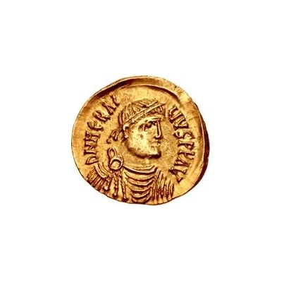 1 Tremissis In the name of Heraclius; Realistic bust; regular head without stars front