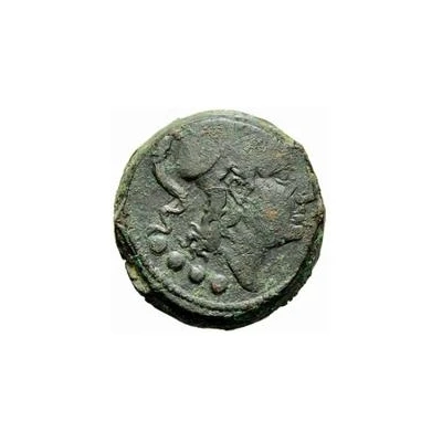 1 Triens Menrva series II 215 BC - 211 BC front