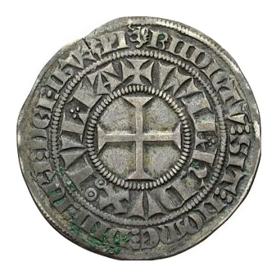 1 Turnose "Groschen Tournois" - William II ND front