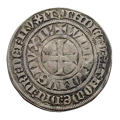 1 Turnose "Groschen Tournois" - William II ND front