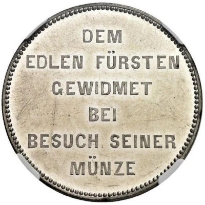 1 Vereinsthaler - Adolph Mint Visit - Pattern ND back