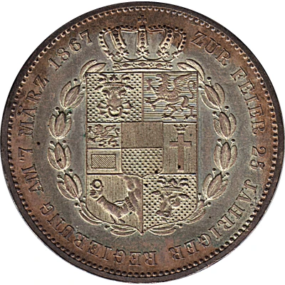 1 Vereinsthaler - Frederick Francis II Reign back