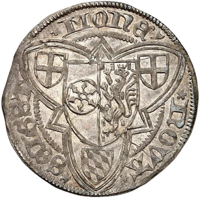 1 Weißpfennig - Adolph II of Nassau ND back