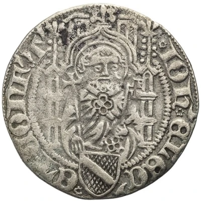 1 Weißpfennig - John II of Baden ND front