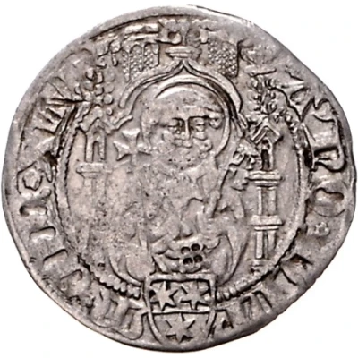 1 Weißpfennig - Theodoric I Schenk of Erbach ND front