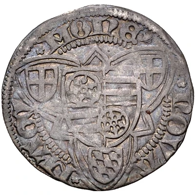 1 Weißpfennig - Theodoric II of Isenburg-Büdingen ND back