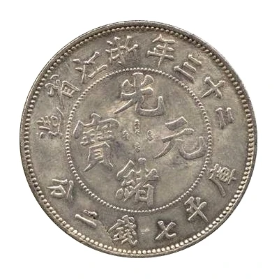 1 Yuan - Guangxu Eight characters front