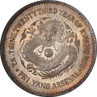 1 Yuan - Guangxu Pei Yang Arsenal; type back