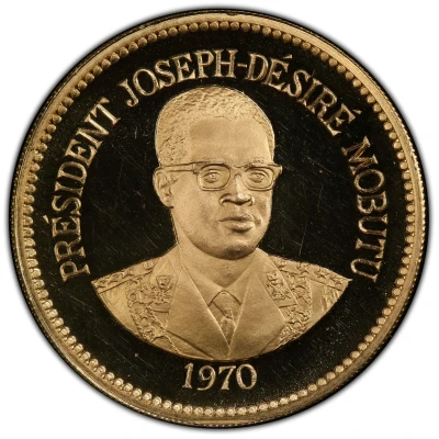 1 Zaïre J. D. Mobutu; Gold back