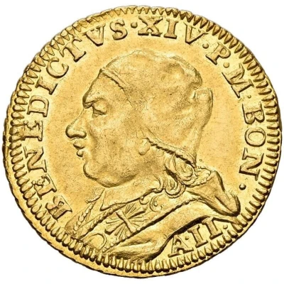 1 Zecchino - Benedict XIV front