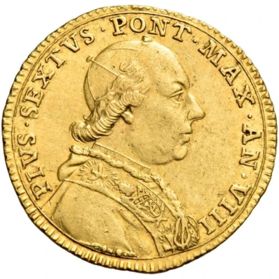 1 Zecchino - Pius VI front