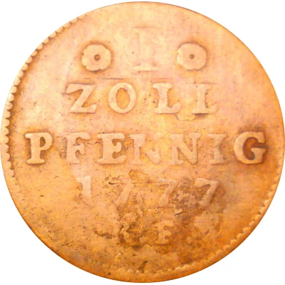 1 Zollpfennig - Louis IX back