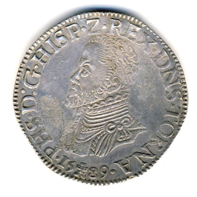 1 Écu "Philipsdaalder" - Philip II front