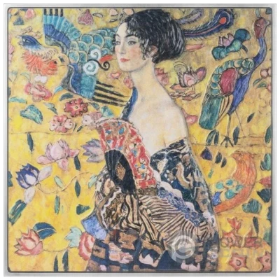 10 000 Francs CFA Gustav Klimt; Lady with a Fan back