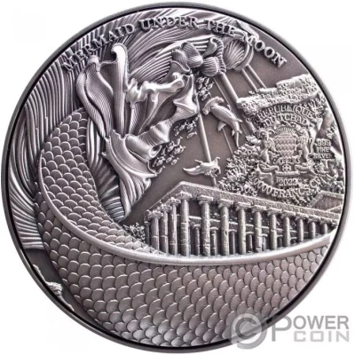 10 000 Francs CFA Mermaid Under The Moon front