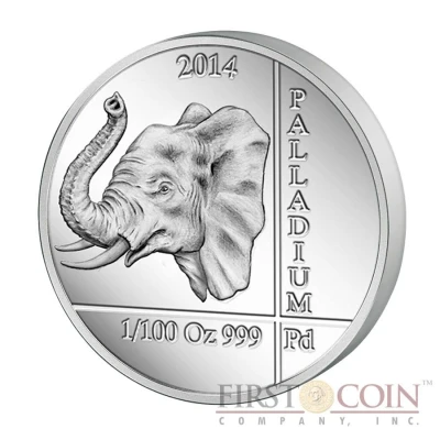 10 Amafaranga Elephant; palladium back