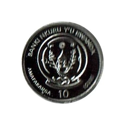 10 Amafaranga Lion; palladium front