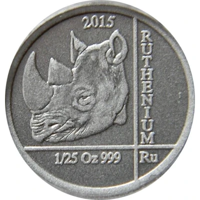 10 Amafaranga Rhinoceros; ruthenium back