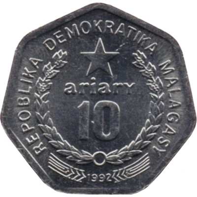 10 Ariary motto A front