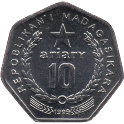 10 Ariary motto C front