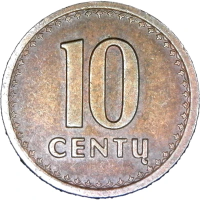 10 Centų back