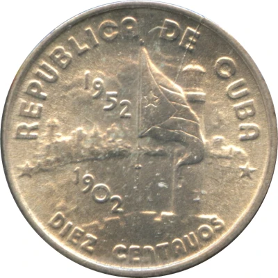 10 Centavos 50th. Anniversary of the Republic front