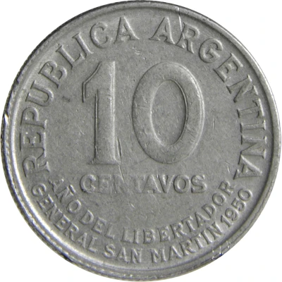 10 Centavos José de San Martin front