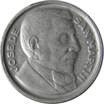 10 Centavos José de San Martin back