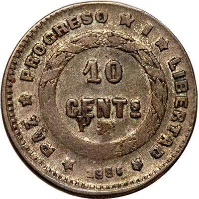 10 Centavos Mule back