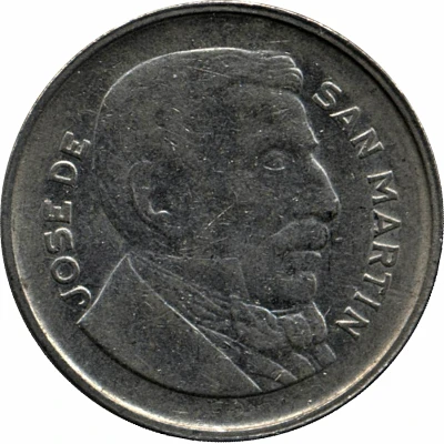 10 Centavos smaller head; smooth edge back