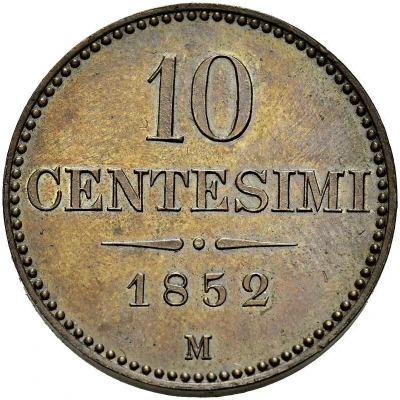 10 Centesimi - Francis Joseph I back