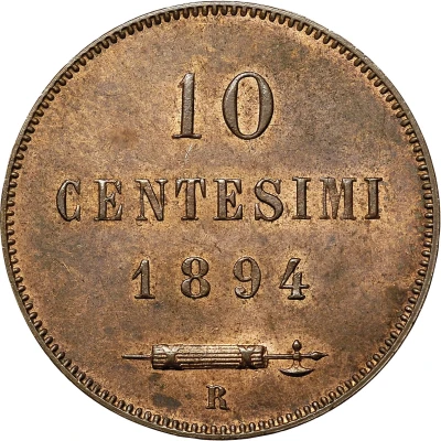 10 Centesimi back