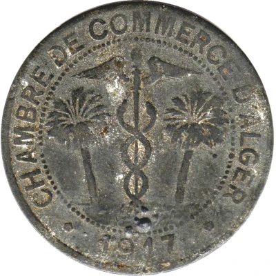 10 Centimes Alger Chamber of Commerce front