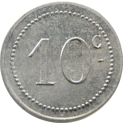 10 Centimes Bougie Chamber of Commerce back