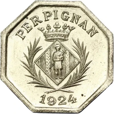 10 Centimes - Chambre Syndicale des Commerçants - Perpignan [66] Nickel-silver front