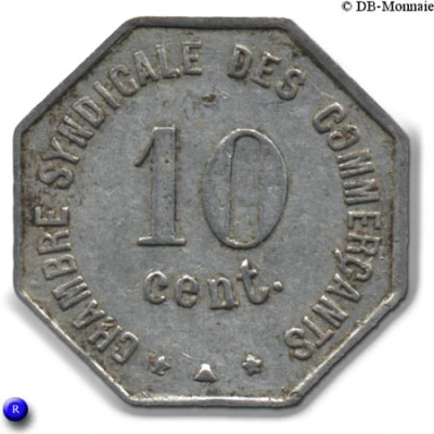 10 Centimes - Chambre Syndicale des Commerçants - Perpignan back