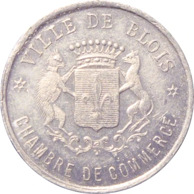 10 Centimes - Chambre de Commerce - Blois front