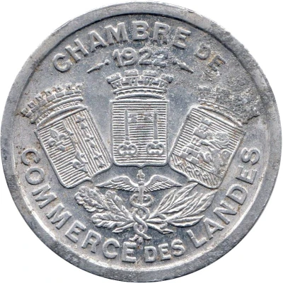 10 Centimes - Chambre de Commerce - Landes front