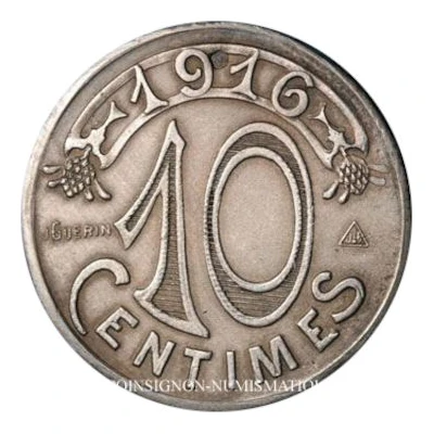 10 Centimes - Chambre de Commerce - Marseille [13] Silver back