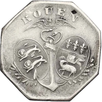 10 Centimes - Chambre de Commerce - Rouen [76] Silver front