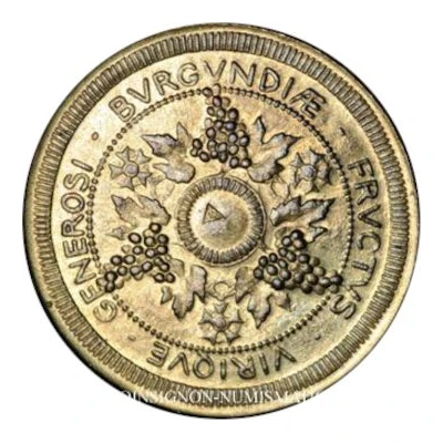 10 Centimes - Chambre de commerce - Dijon [21] Brass Pattern back