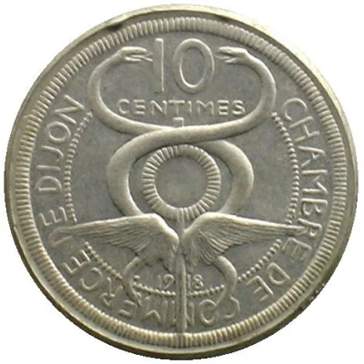 10 Centimes - Chambre de commerce - Dijon [21] Silver Pattern front