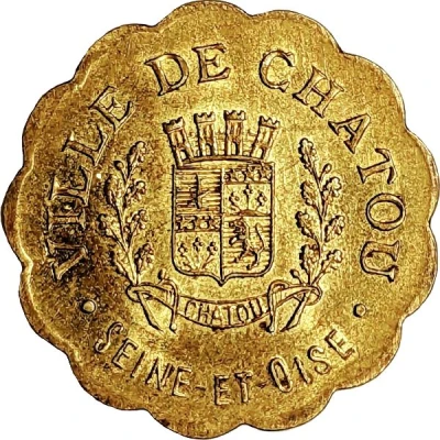 10 Centimes - City of Chatou front