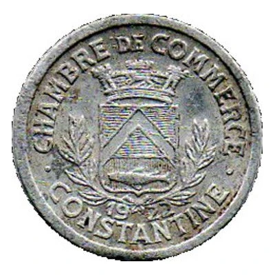 10 Centimes Constantine Chamber of Commerce front