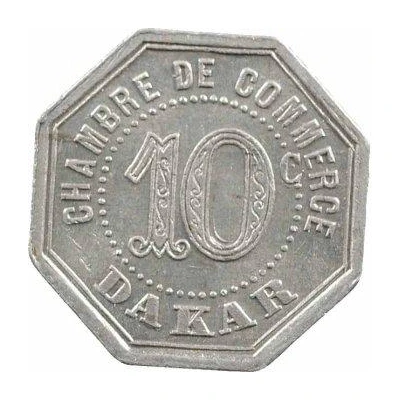 10 Centimes Dakar back