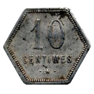 10 Centimes French Overseas Department back